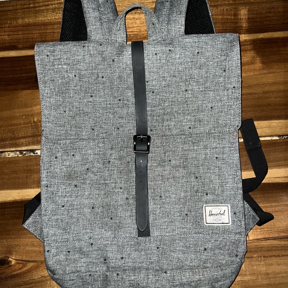 Herschel Supply Company Gray and Black Backpack Minimalist Design